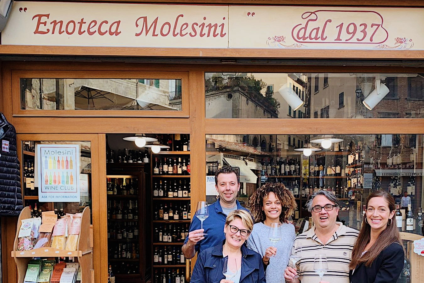 Enoteca Molesini, in P.zza della Repubblica a Cortona